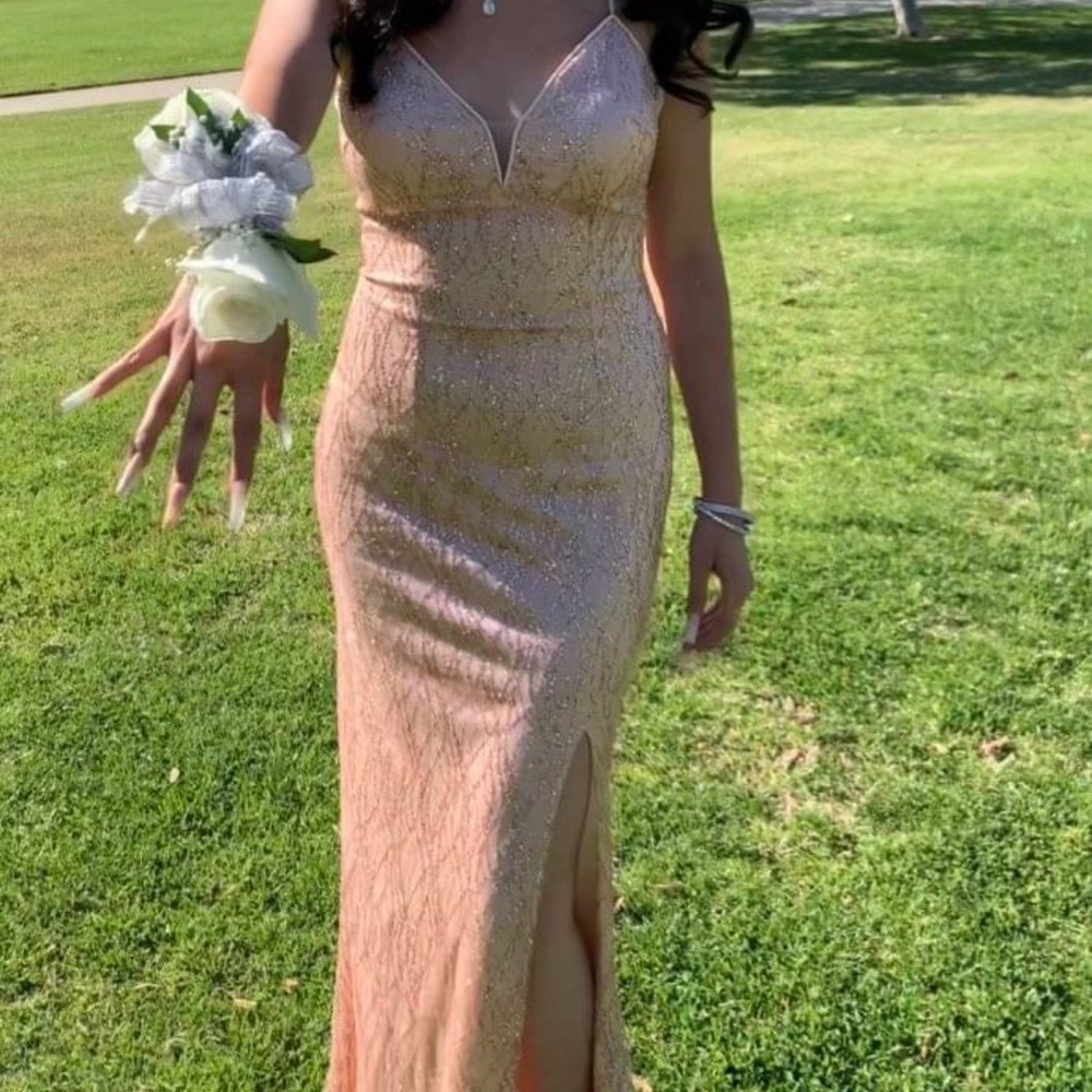 Rose gold gown size small gown